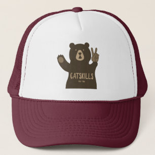 Gorra De Camionero Catkills New York Peace Bear