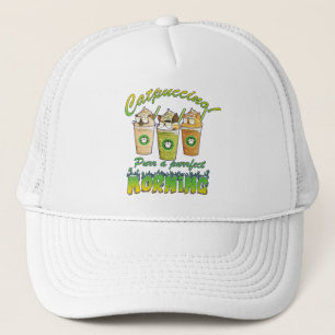 Gorra De Camionero Catpuccino, Purr una mañana perfecta