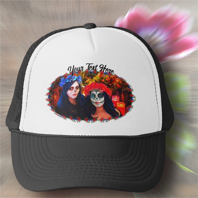 Gorra De Camionero Catrinas de Vallarta con flores y velas 1718 (Subido por el creador)