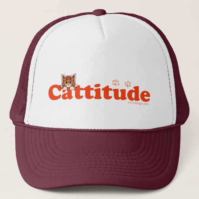 Gorra De Camionero Cattitude (Anverso)