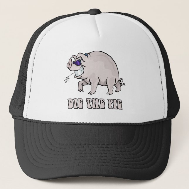 Gorra De Camionero Cave el cerdo (Anverso)
