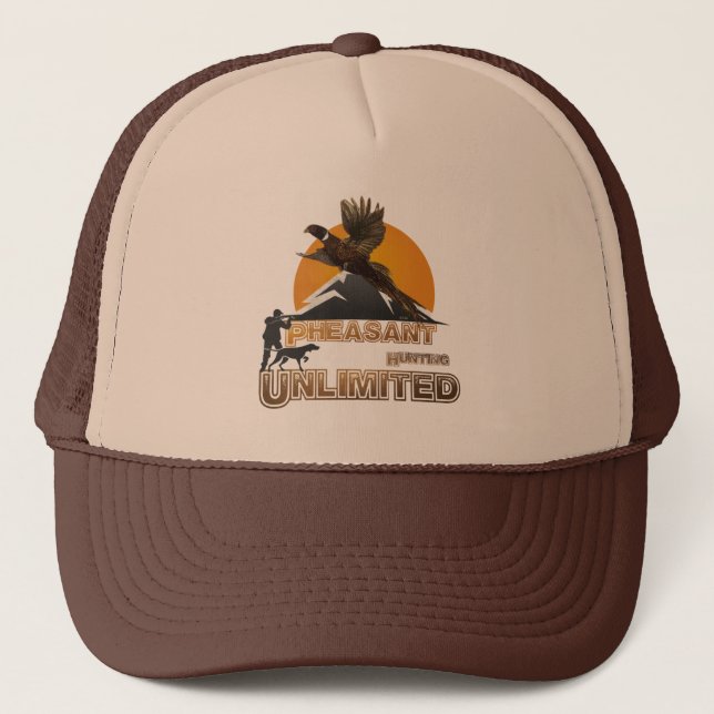 Gorra De Camionero Caza de faisanes ilimitada (Anverso)