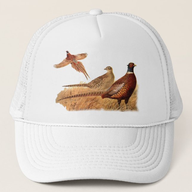 Gorra De Camionero Caza evasiva del pájaro del faisán (Anverso)