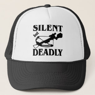 Gorra De Camionero Caza silenciosa pero mortal de la ballesta