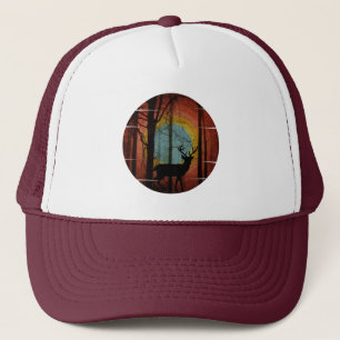 GORRA DE CAMIONERO CAZADOR DE CIERVOS VINTAGE