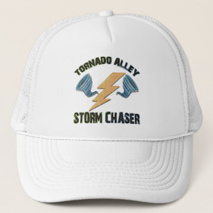 Gorra De Camionero Cazador de la tormenta del callejón de tornado
