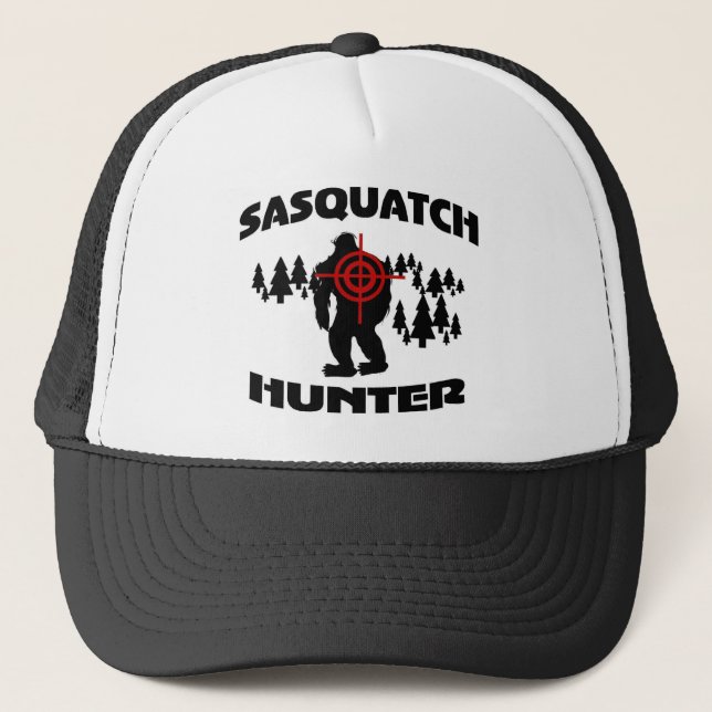 Gorra De Camionero Cazador de Sasquatch (Anverso)