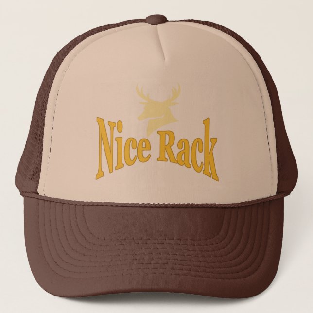 Gorra De Camionero Cazador de venados en rack bonito (Anverso)