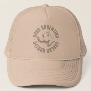 Gorra De Camionero cazador del puma del argentino del dogo