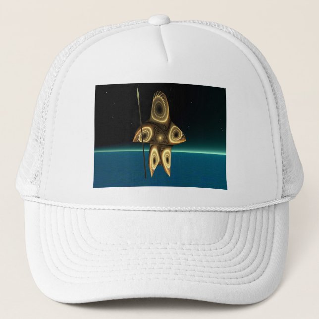 Gorra De Camionero Cazador inuit fractal (Anverso)