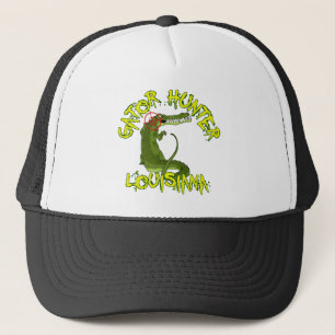 Gorra De Camionero Cazador Luisiana del cocodrilo