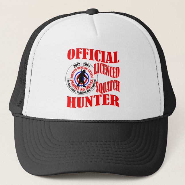Gorra De Camionero Cazador oficial del squatch (Anverso)