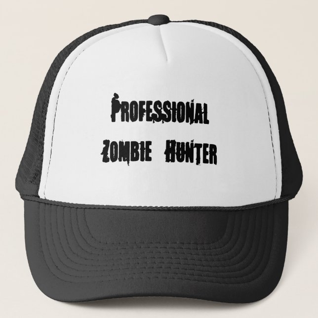 Gorra De Camionero Cazador profesional del zombi (Anverso)
