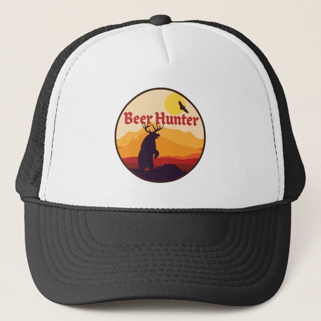 Gorra De Camionero Cazadora de cerveza (Anverso)