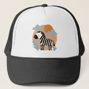 Gorra De Camionero Cebra caprichosa influenciada en Escandinavia