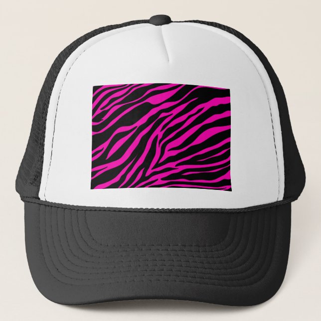 Gorra De Camionero cebra rosa (Anverso)