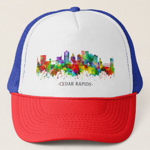 Gorra De Camionero Cedar Rapids Iowa Skyline