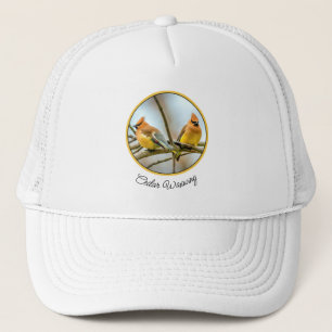 Gorra De Camionero Cedar Waxwing - Fotografía original