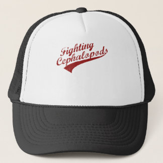 Gorra De Camionero Cefalópodos que luchan de la universidad de