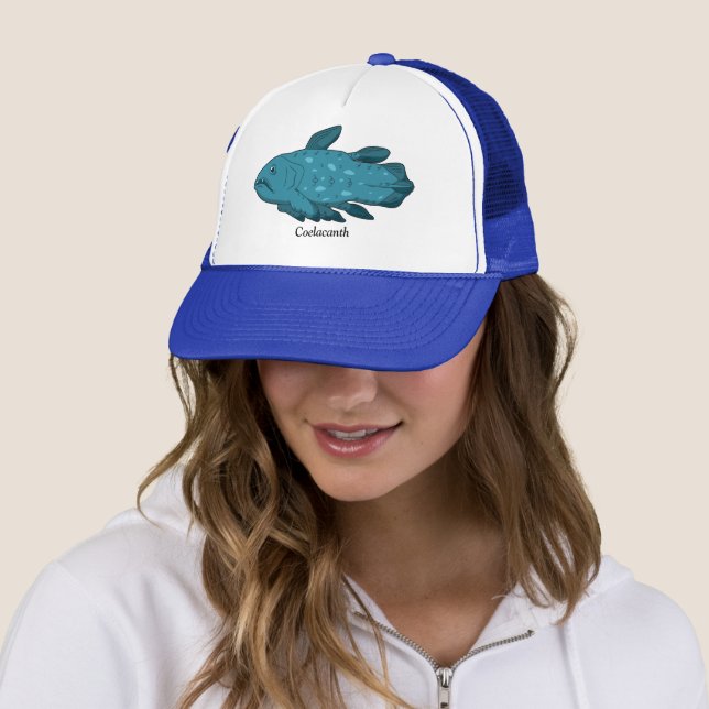 Gorra De Camionero Celacanto - Estampa de pez antiguo (In situ)