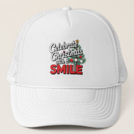 Gorra De Camionero Celebra la Navidad con una sonrisa