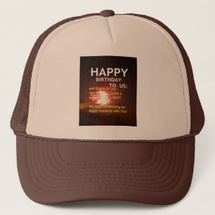 Gorra De Camionero Celebración de fuegos artificiales con mensaje de