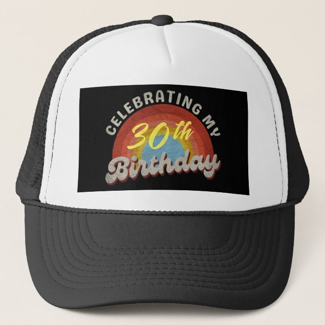GORRA DE CAMIONERO CELEBRACIÓN DE LA CELEBRACIÓN DE MI CUMPLEAÑOS (Anverso)