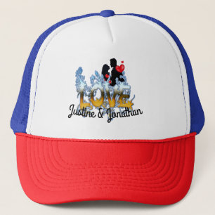 Gorra De Camionero Celebración de San Valentín-pareja