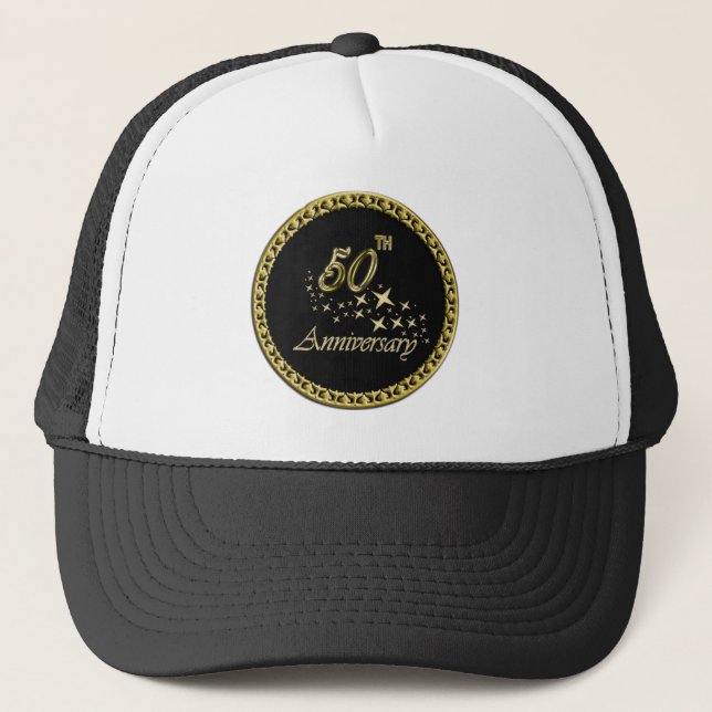 Gorra De Camionero Celebración del 50° Aniversario del Oro y el Negro (Anverso)