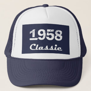 Gorra De Camionero Celebración del 60 cumpleaños clásico de 1958