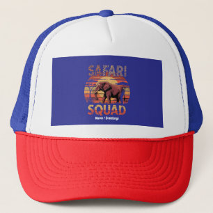 Gorra De Camionero Celebración del cumpleaños de la manada del safari