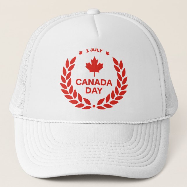Gorra De Camionero Celebración del Día de Canadá-24658 (Anverso)