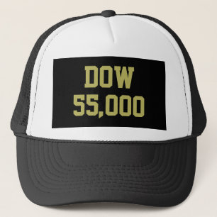 Gorra De Camionero Celebración del Dow 55,000 en el Mercado de Valore