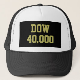Gorra De Camionero Celebración del mercado de valores Dow 40000