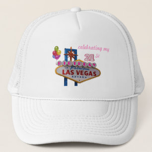 Gorra De Camionero celebrando mi cumpleaños número 21 en Las Vegas