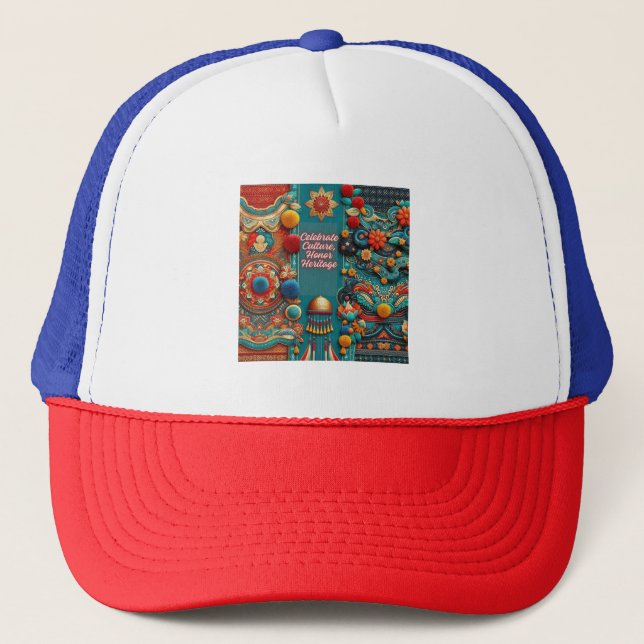 Gorra De Camionero Celebrar la cultura, honrar el patrimonio (Anverso)