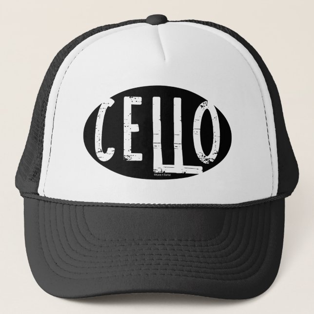 Gorra De Camionero Cello Oval Rough Text (Anverso)