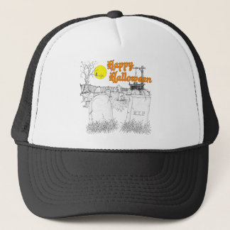 Gorra De Camionero cementerio de halloween