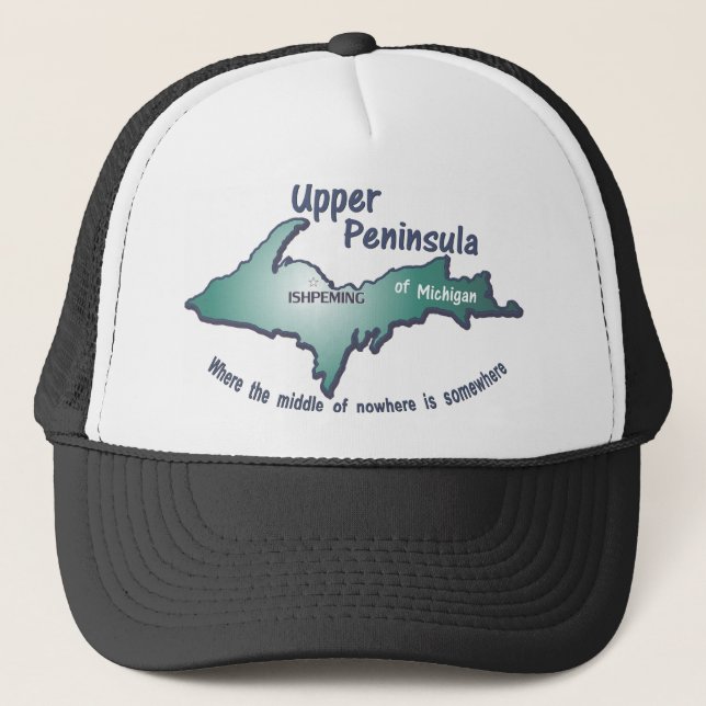 Gorra De Camionero Centro superior de la península de Ishpeming de en (Anverso)