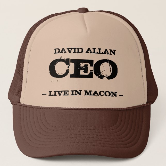 Gorra De Camionero CEO de David Allan (Anverso)