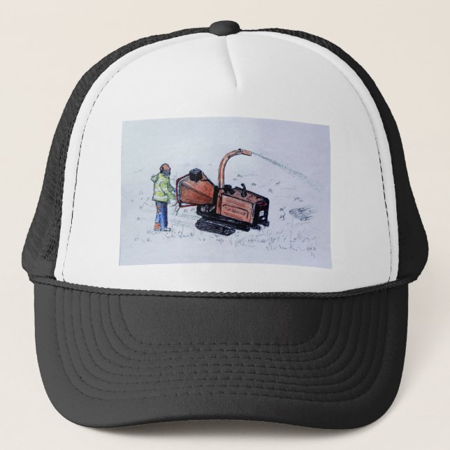 Gorra De Camionero Cepillo de madera de Timberwolf (Anverso)