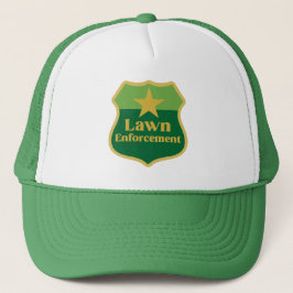 Gorra De Camionero Cercado de la placa de aplicación de la ley