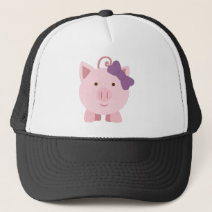 Gorra De Camionero Cerdita Lindo Muchacha