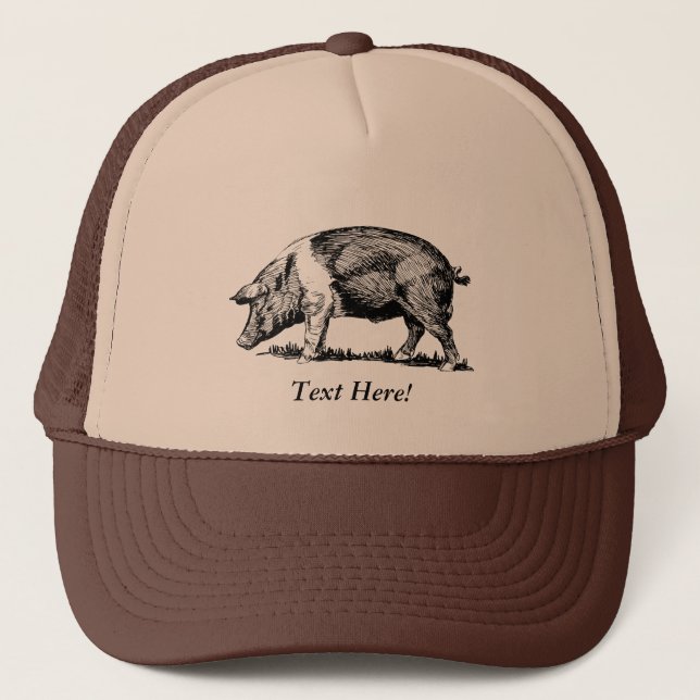 Gorra De Camionero Cerdo (Anverso)