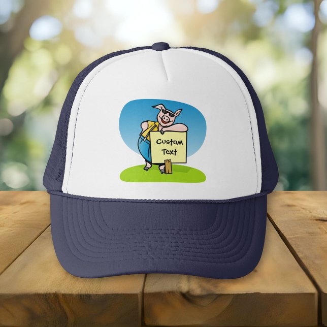 Gorra De Camionero Cerdo con cartel (Subido por el creador)