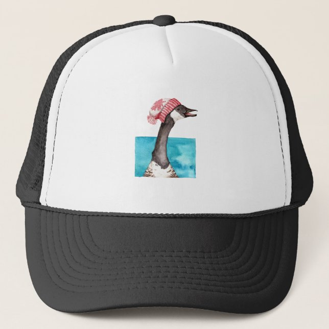Gorra De Camionero Cerdo de Canadá en una toque (Anverso)