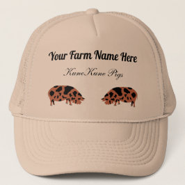 Gorra De Camionero Cerdo de KuneKune personalizado