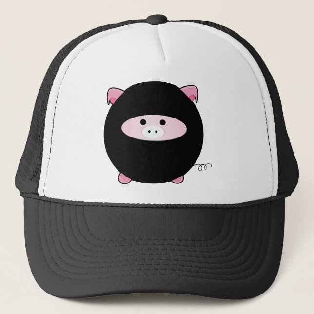 Gorra De Camionero Cerdo de Ninja (Anverso)