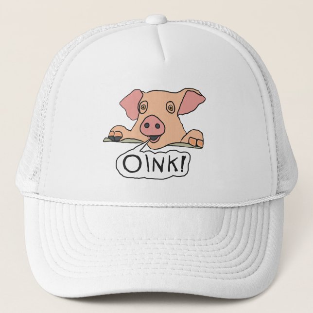 Gorra De Camionero Cerdo de Oink (Anverso)