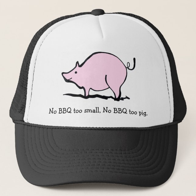 Gorra De Camionero Cerdo del Bbq (Anverso)